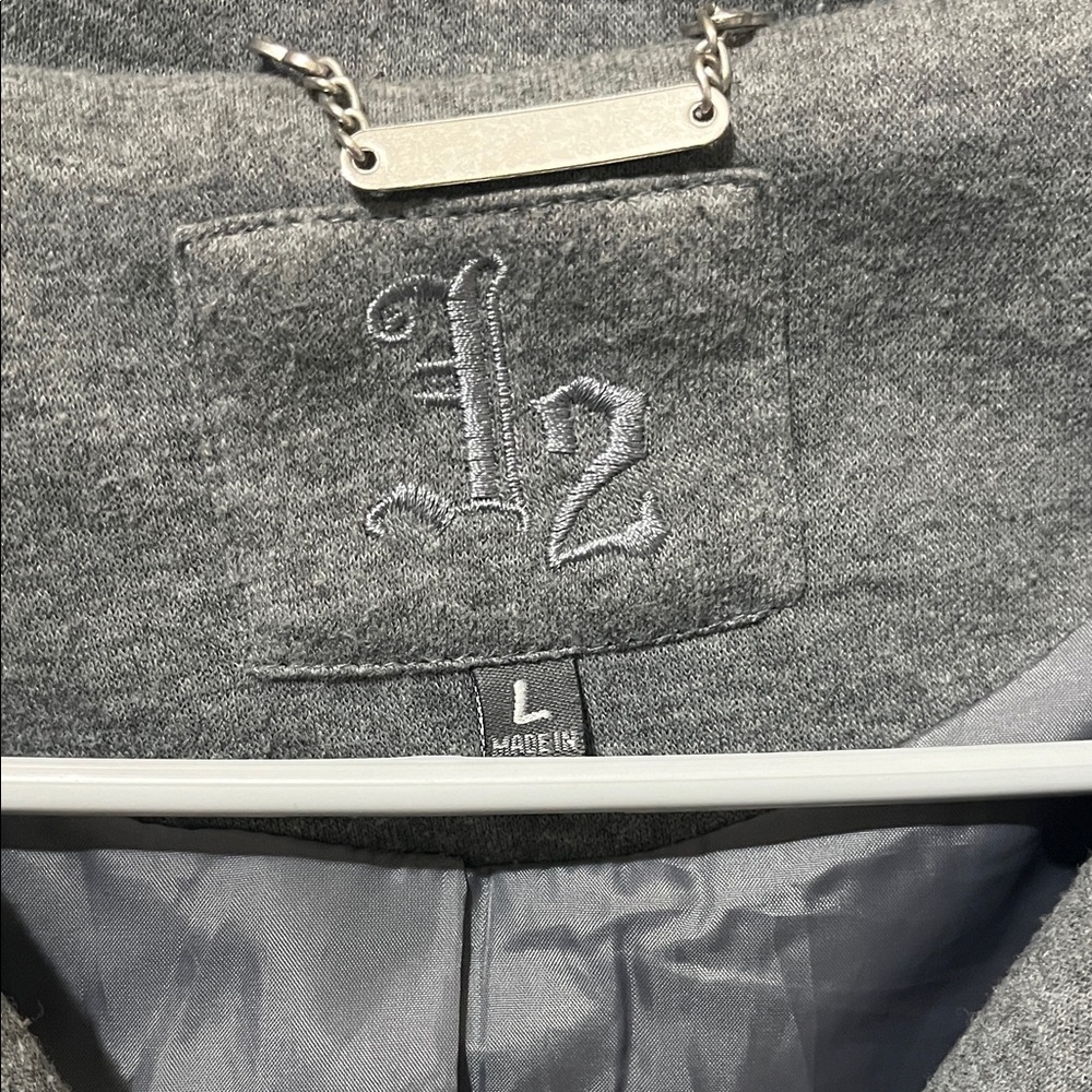 Gray Double-Breasted Coat - image 2